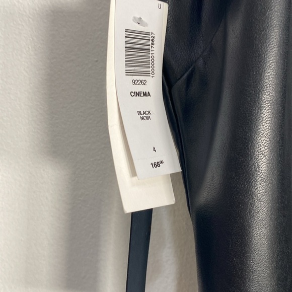 Ten by Babaton Cinema Dress Vegan Leather Size 4 - Picture 5 of 12